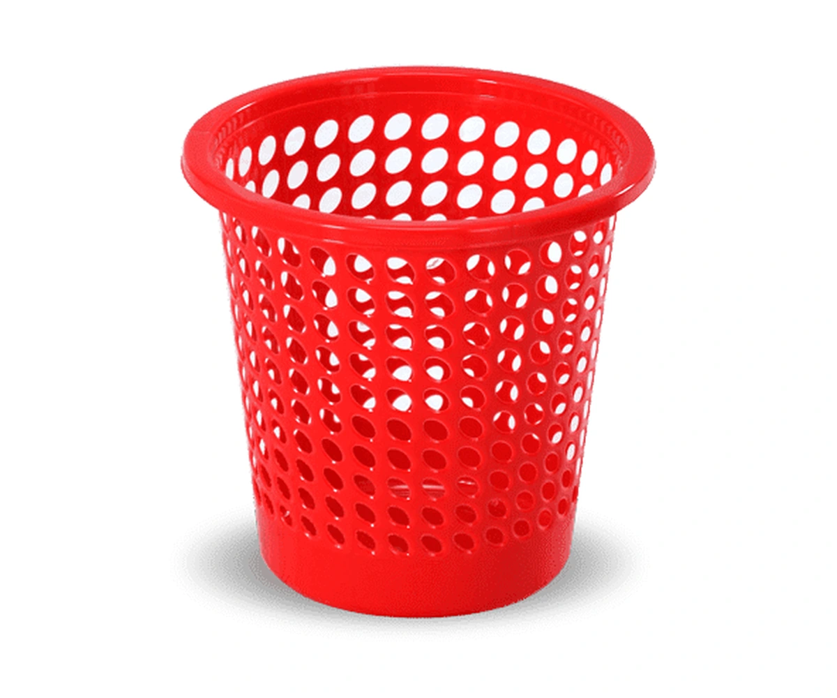 Dust Keeper Paper Basket Red