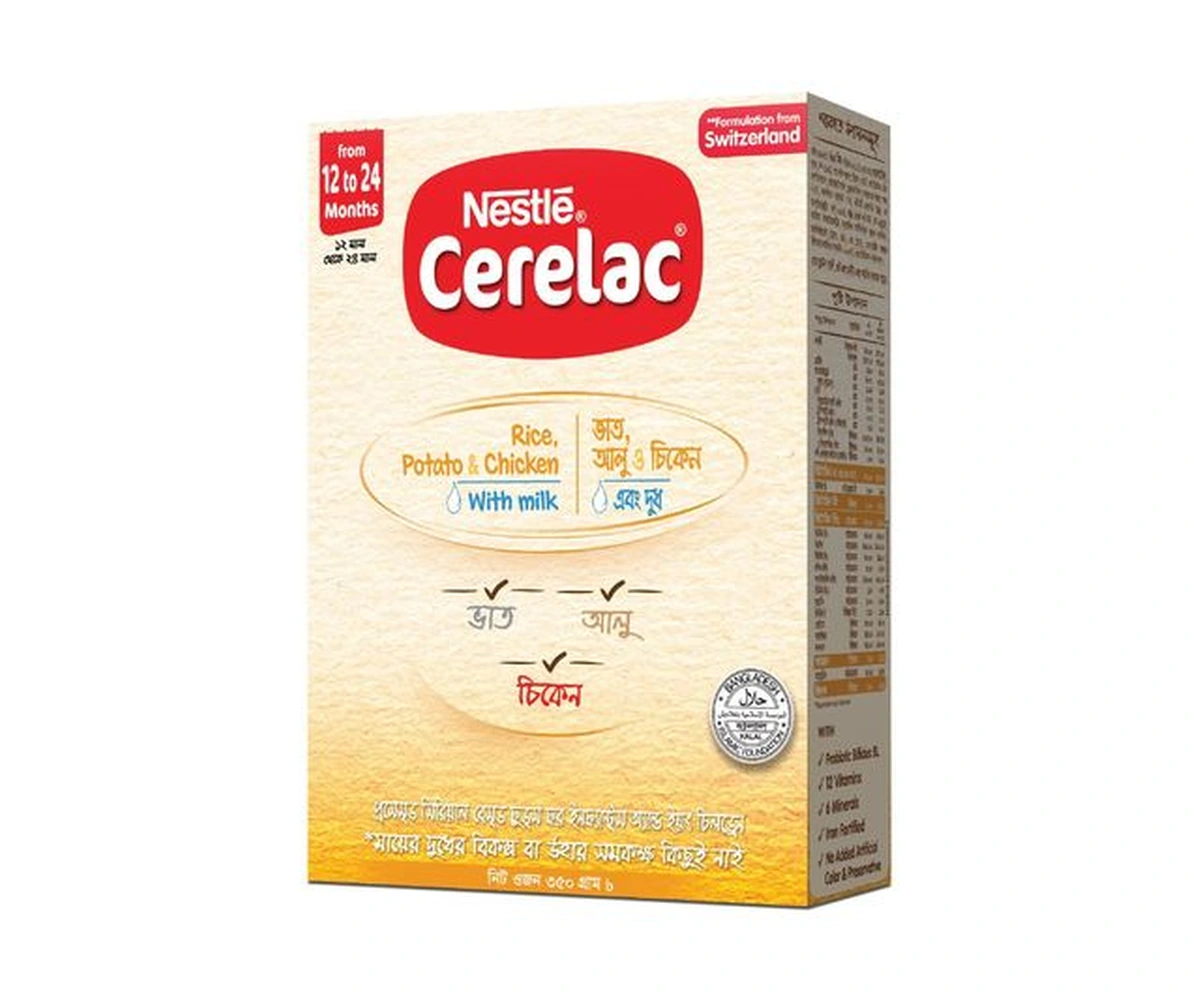 Nestlé CERELAC Stage 4 Rice, Potato & Chicken with Milk 350g BIB