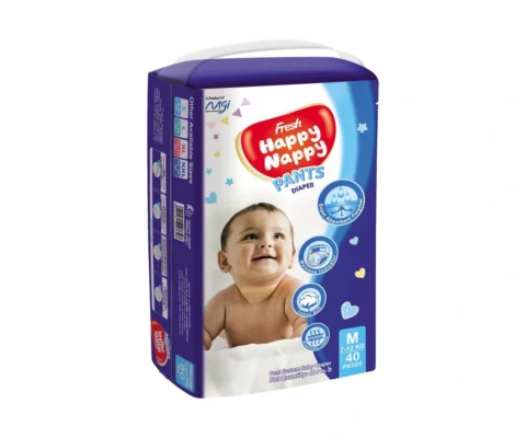 Happy Nappy Pants Diaper (M-40pcs)