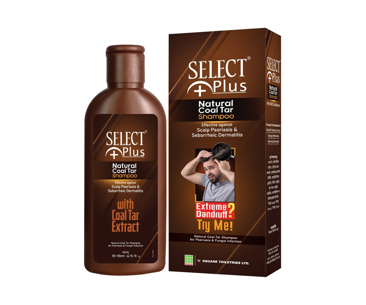 Select+ Plus Natural Coal Tar Shampoo 75ml