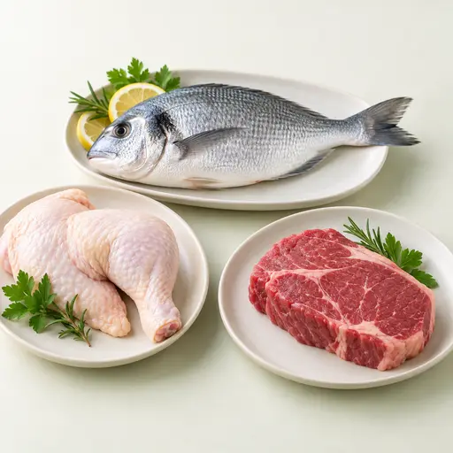 Fish, Meat & Poultry